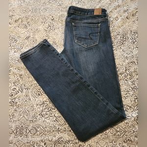 American Eagle Low-Rise Skinny Stretch Jeans.